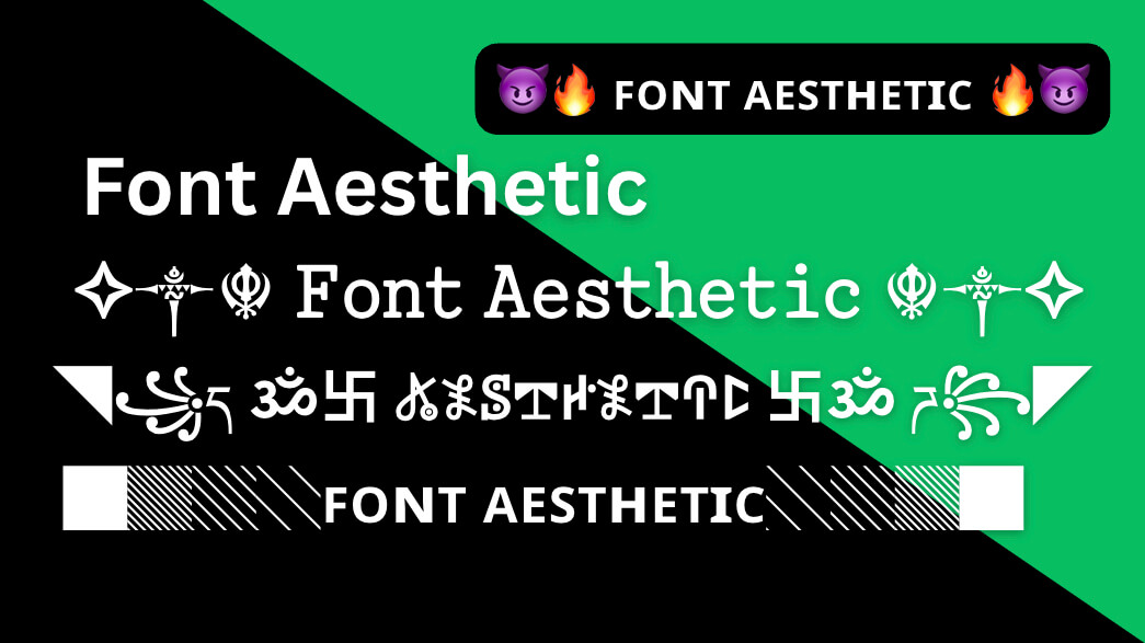 font aesthetic